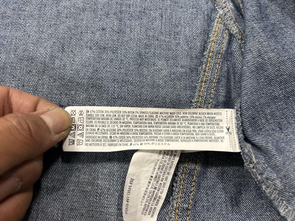 Y2K Forever 21 Jacket Womens XS Blue Acid Wash Cropped Denim Moto Asymmetrical - Picture 6 of 13